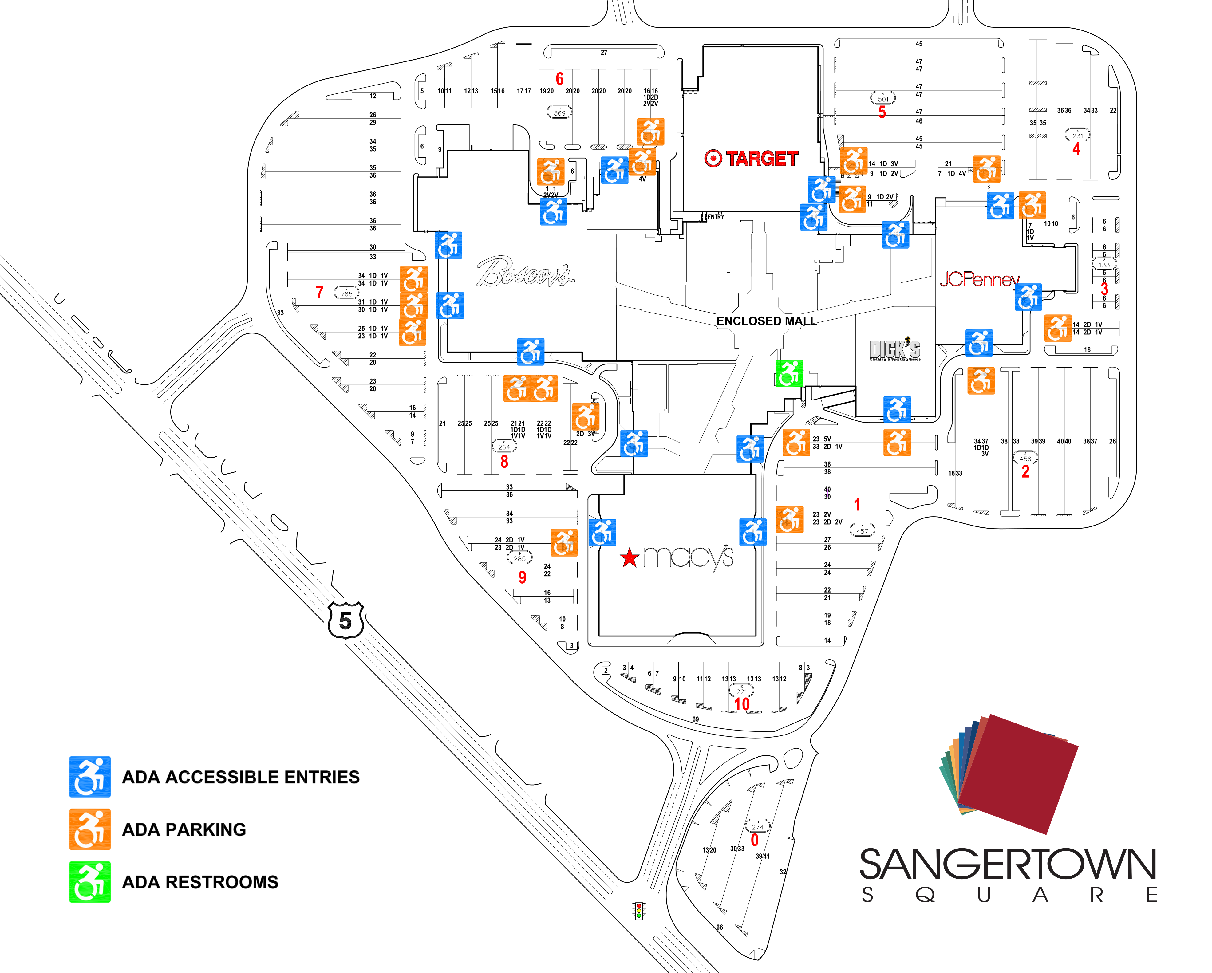 Sangertown ADA Map