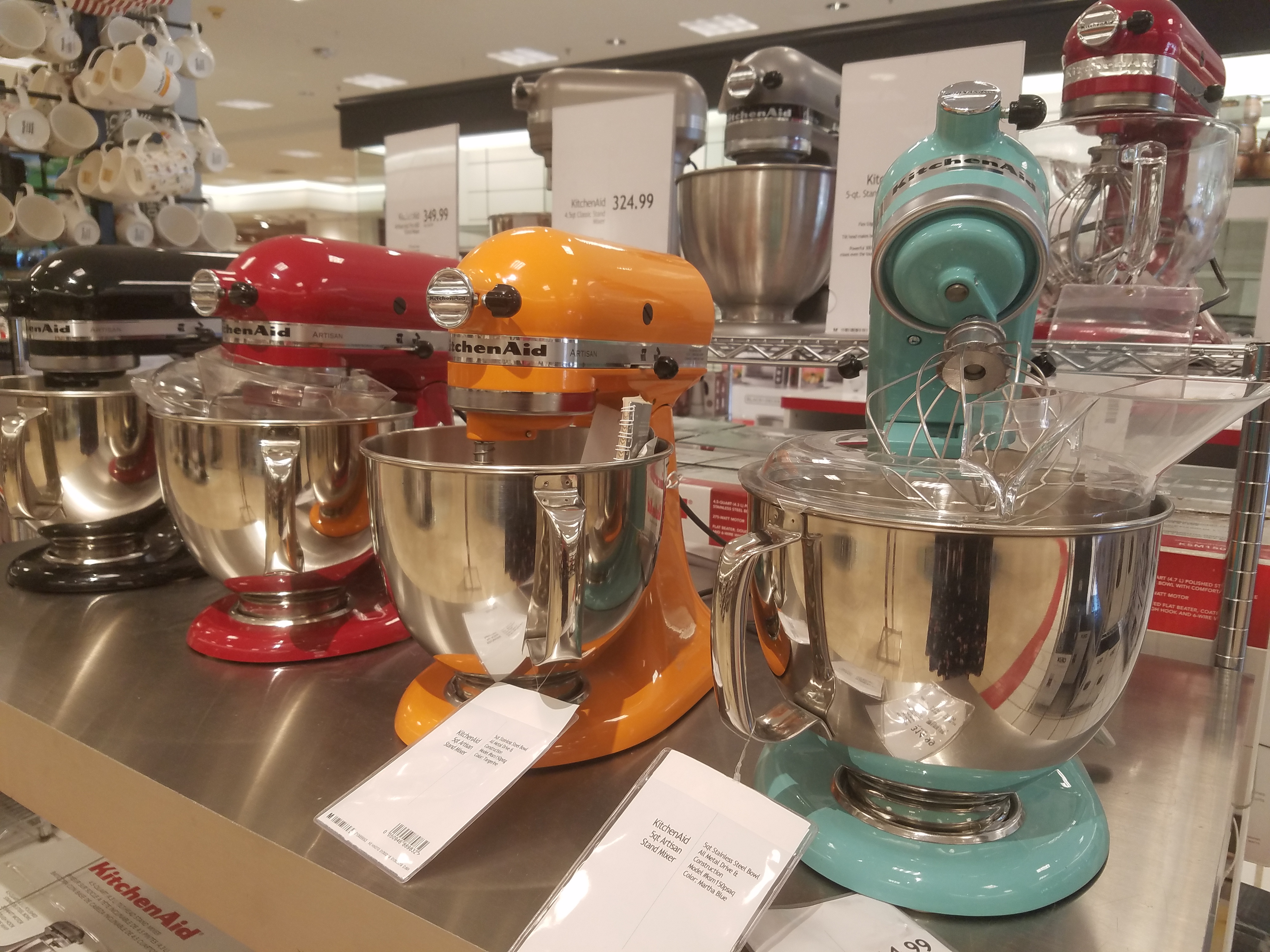 KitchenAid KSM150PSAQ Stand Mixer, Martha Stewart Blue Collection