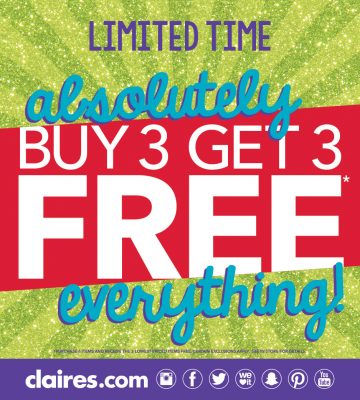 Everything buy 3, get 3 free