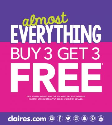 Almost Everything Buy 3, Get 3 FREE