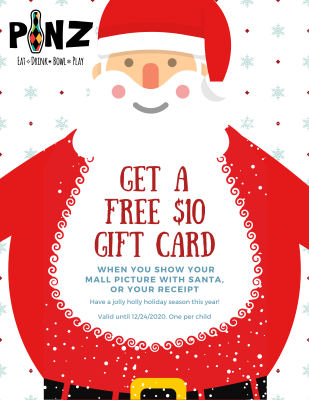 Santa 8.5x11 NY Get a Free $10 Gift Card