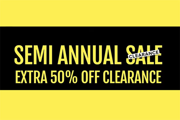Semi-Annual Clearance Sale