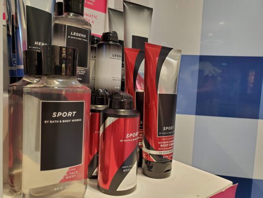 Men's body care from Bath and Body Works