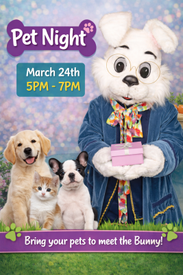 Pet night with the Easter Bunny